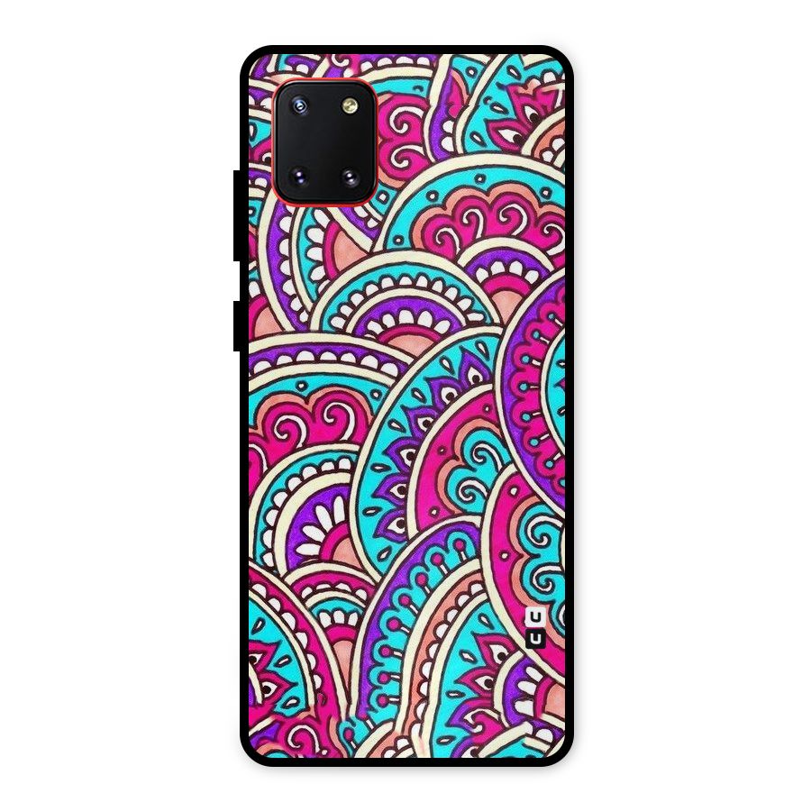 Abstract Rangoli Design Metal Back Case for Galaxy Note 10 Lite