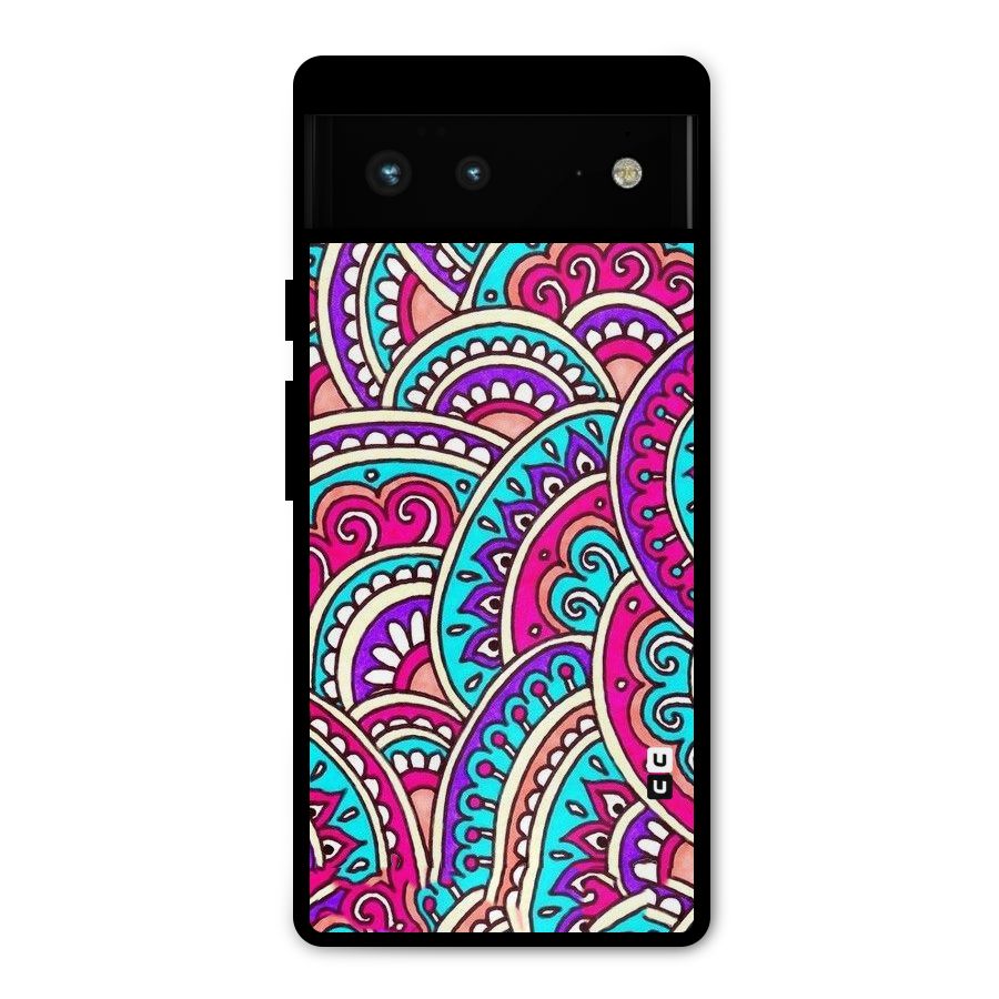 Abstract Rangoli Design Metal Back Case for Google Pixel 6