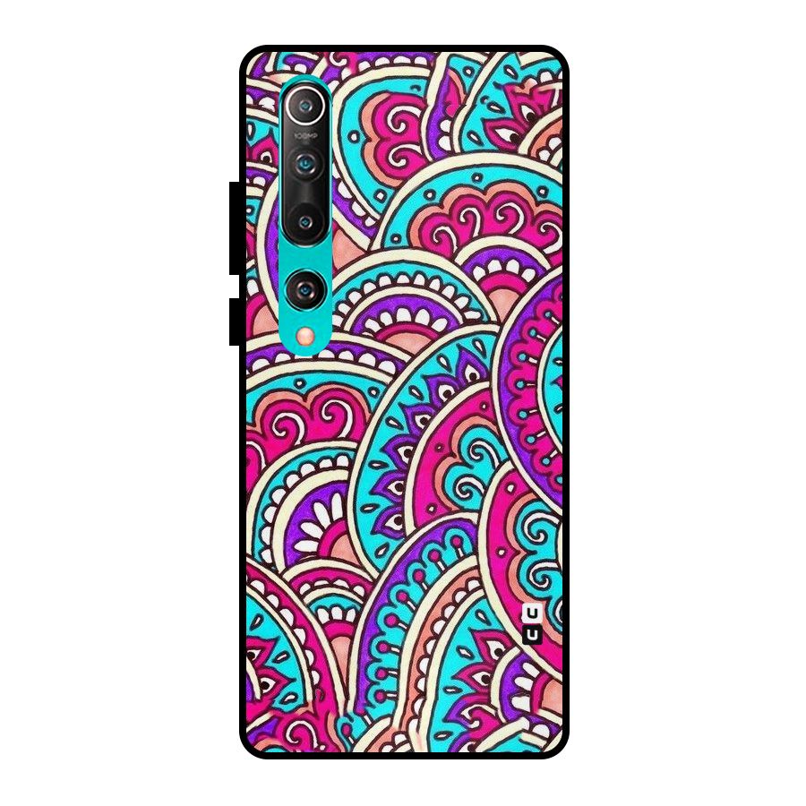 Abstract Rangoli Design Metal Back Case for Mi 10