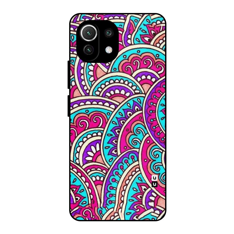 Abstract Rangoli Design Metal Back Case for Mi 11 Lite NE 5G
