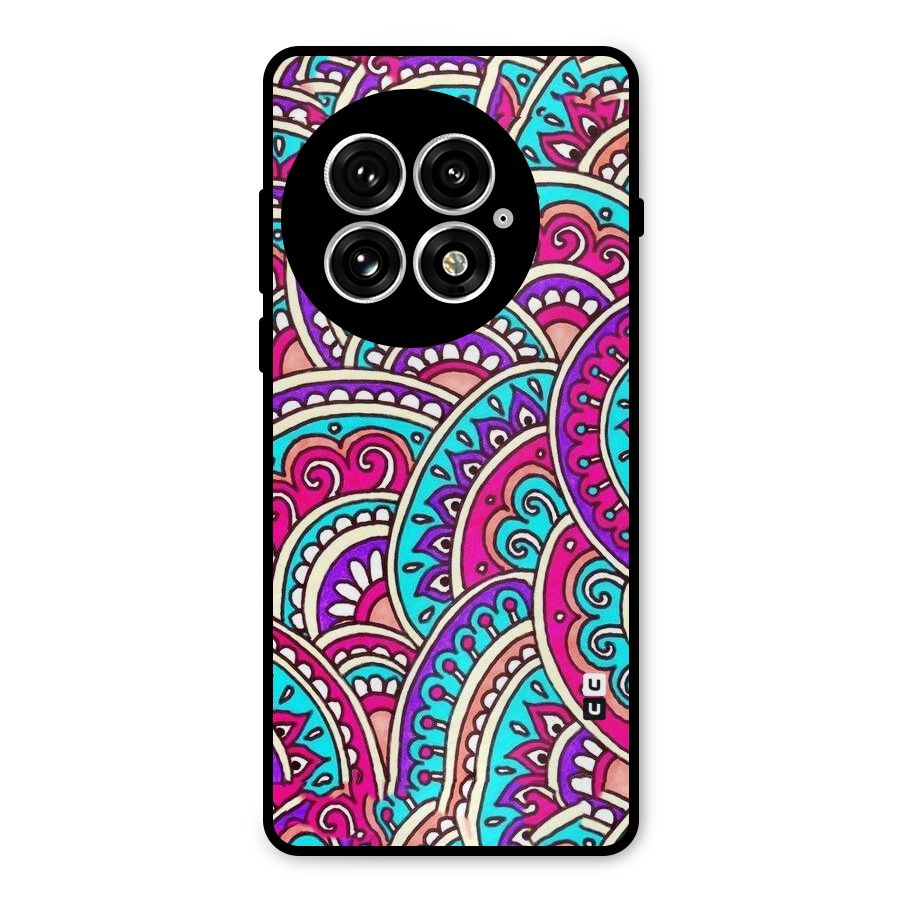 Abstract Rangoli Design Metal Back Case for OnePlus 13