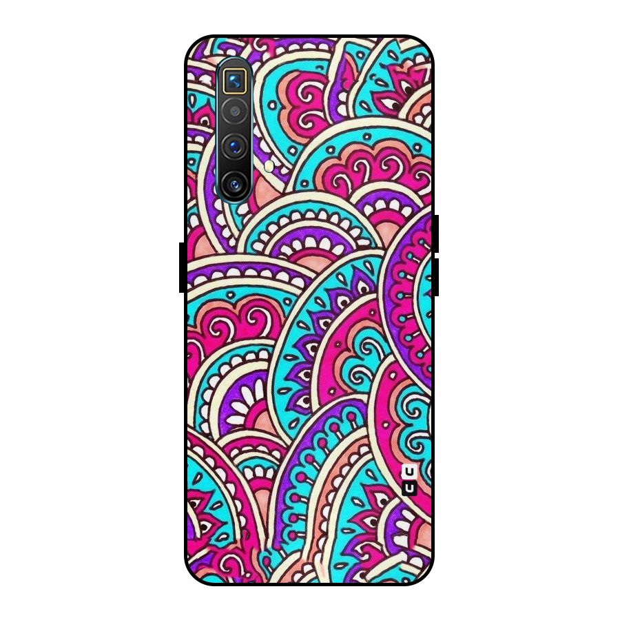 Abstract Rangoli Design Metal Back Case for Realme X3 SuperZoom