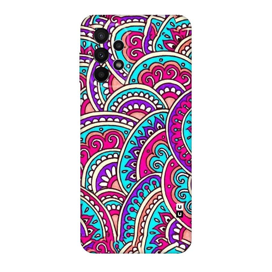 Abstract Rangoli Design Original Polycarbonate Back Case for Galaxy A23