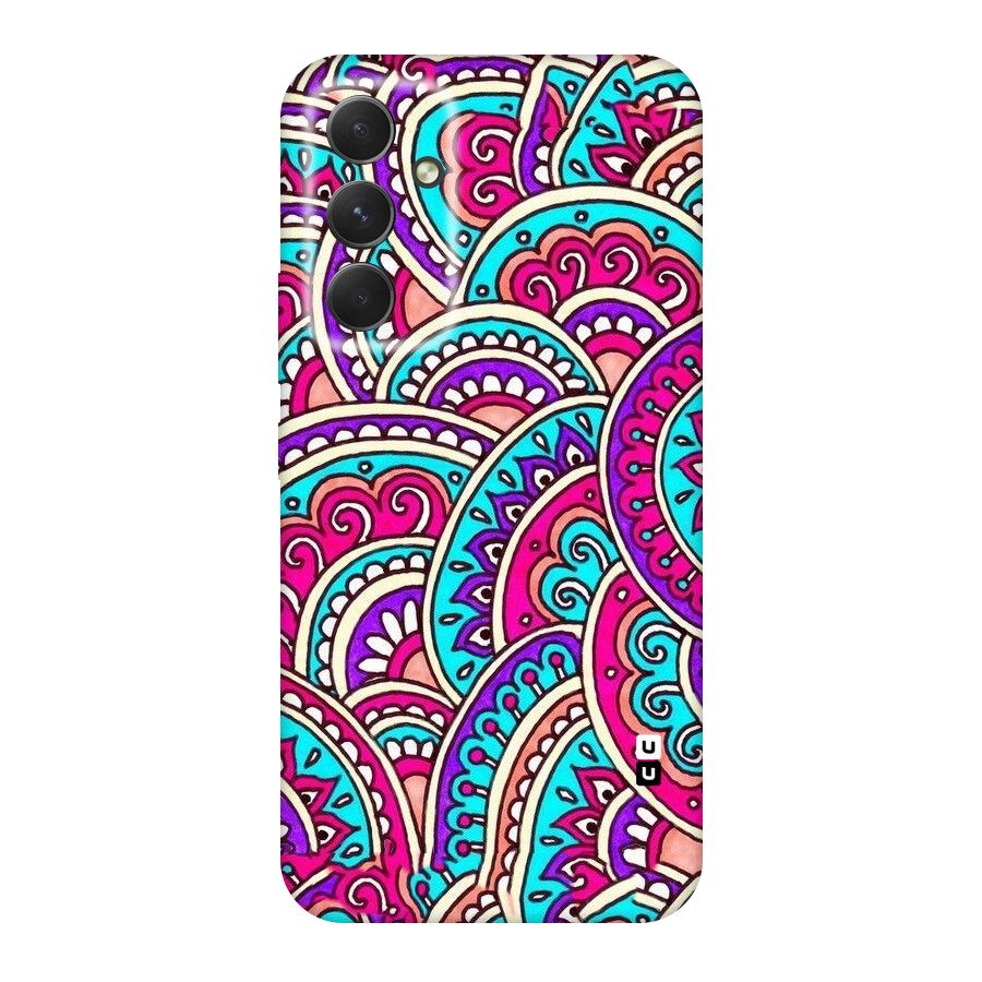 Abstract Rangoli Design Original Polycarbonate Back Case for Galaxy A54