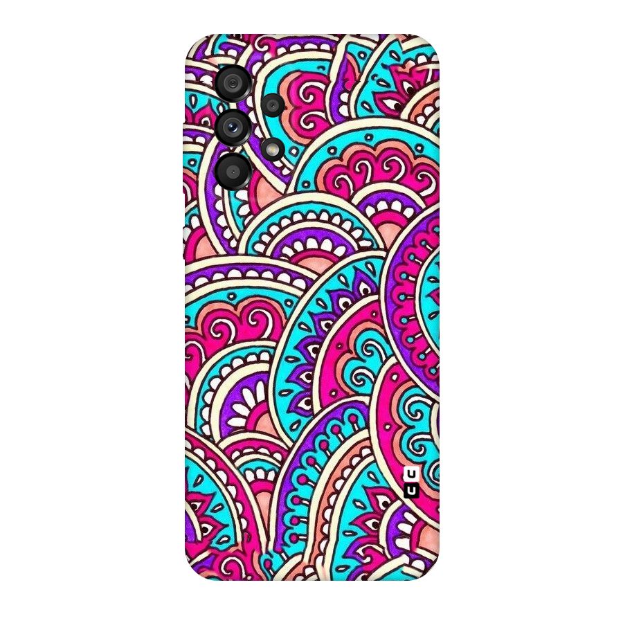 Abstract Rangoli Design Original Polycarbonate Back Case for Galaxy A73 5G