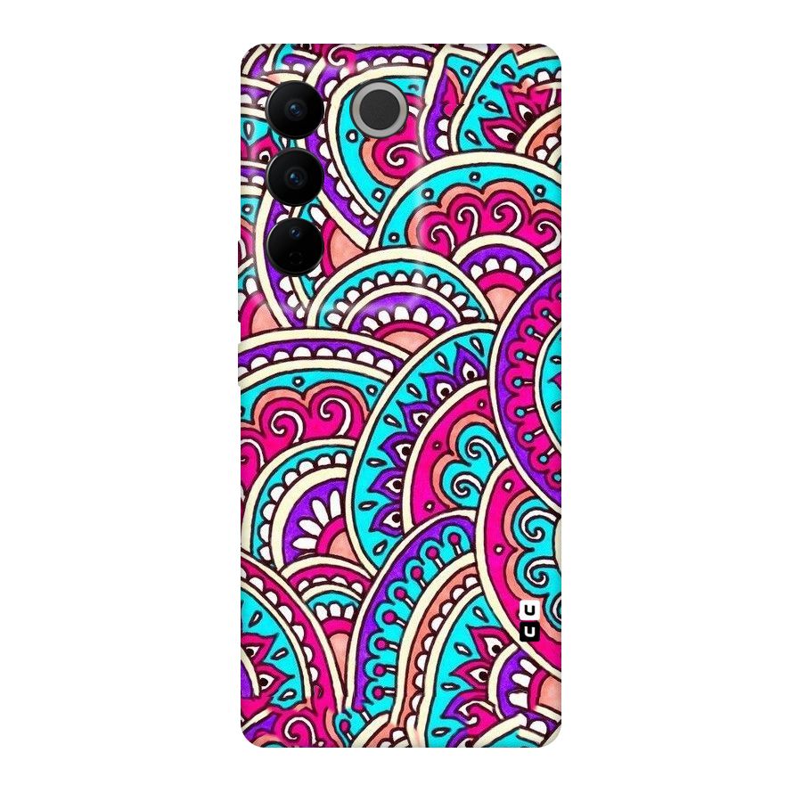 Abstract Rangoli Design Original Polycarbonate Back Case for Vivo V27