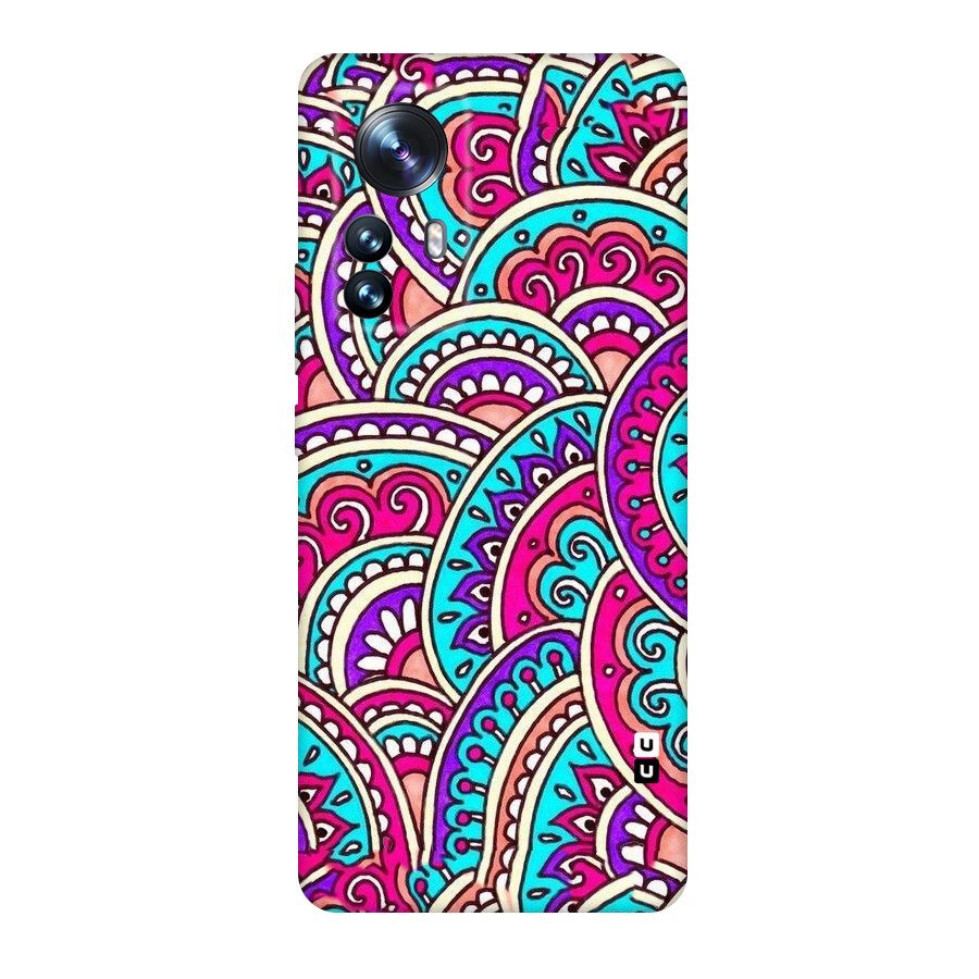 Abstract Rangoli Design Original Polycarbonate Back Case for Xiaomi 12 Pro
