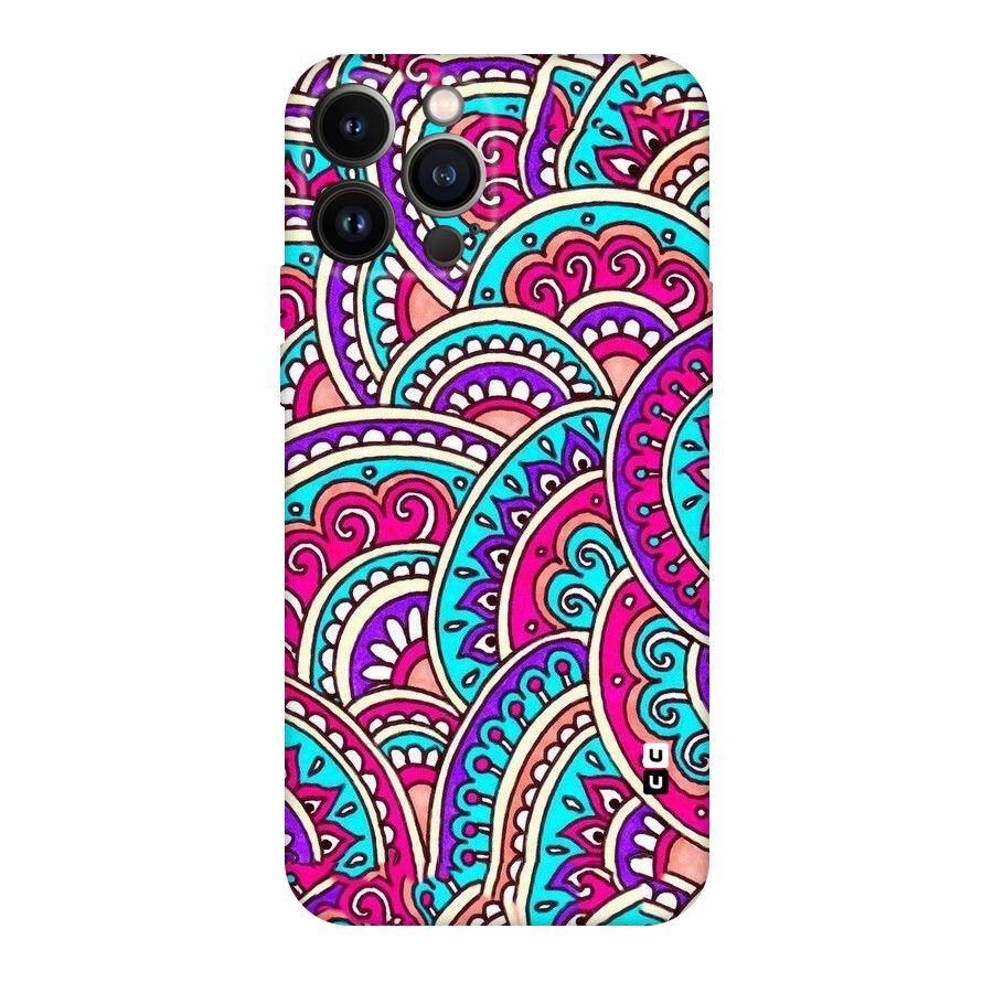 Abstract Rangoli Design Original Polycarbonate Back Case for iPhone 13 Pro Max
