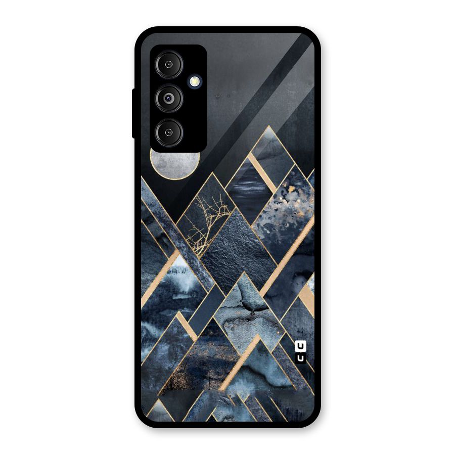 Abstract Scenic Design Glass Back Case for Galaxy M14 5G