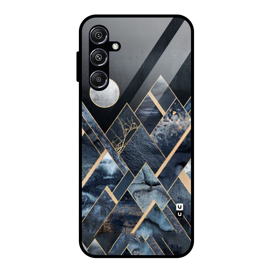 Abstract Scenic Design Glass Back Case for Galaxy M34 5G