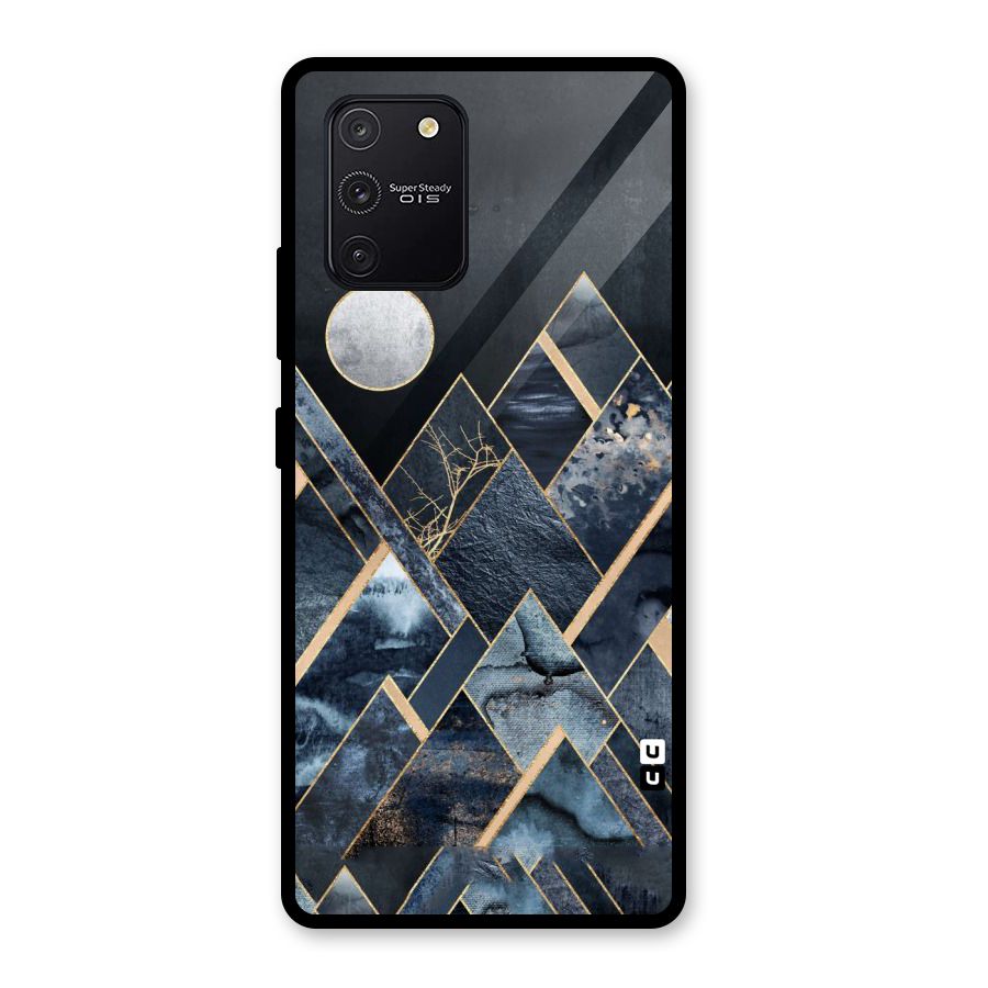 Abstract Scenic Design Glass Back Case for Galaxy S10 Lite