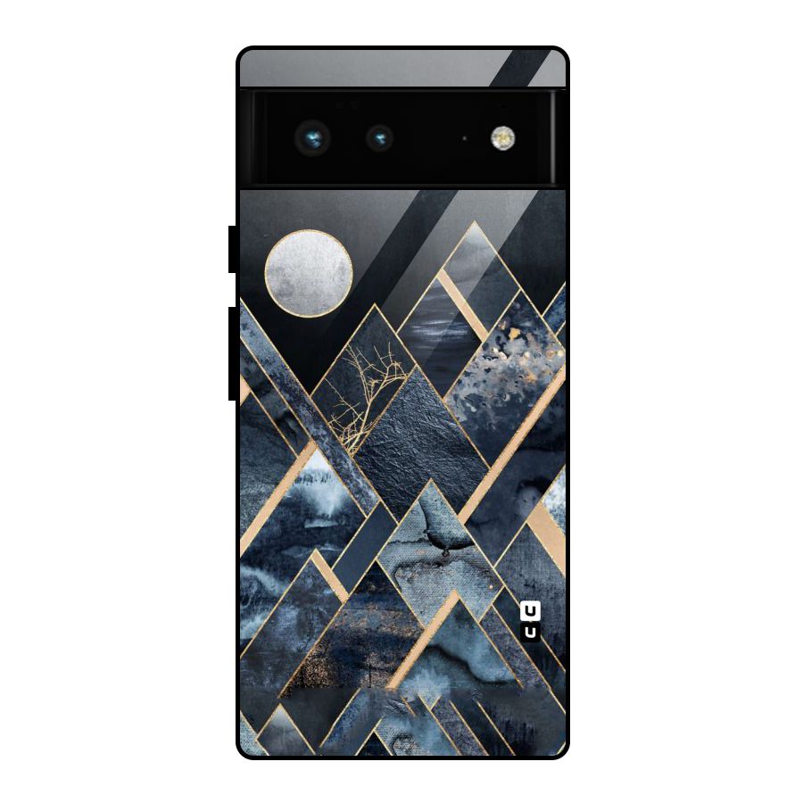 Abstract Scenic Design Glass Back Case for Google Pixel 6