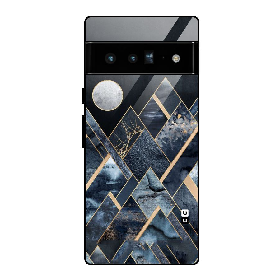 Abstract Scenic Design Glass Back Case for Google Pixel 6 Pro