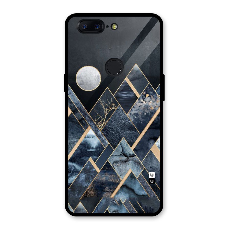 Abstract Scenic Design Glass Back Case for OnePlus 5T