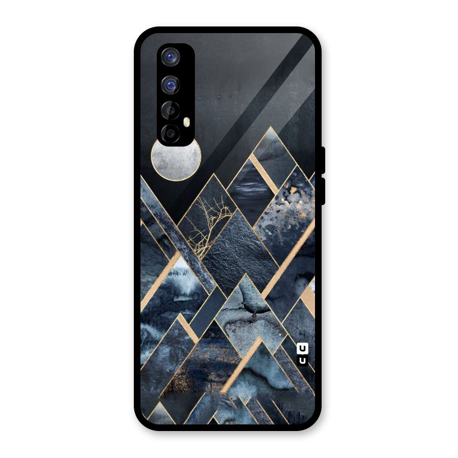 Abstract Scenic Design Glass Back Case for Realme 7