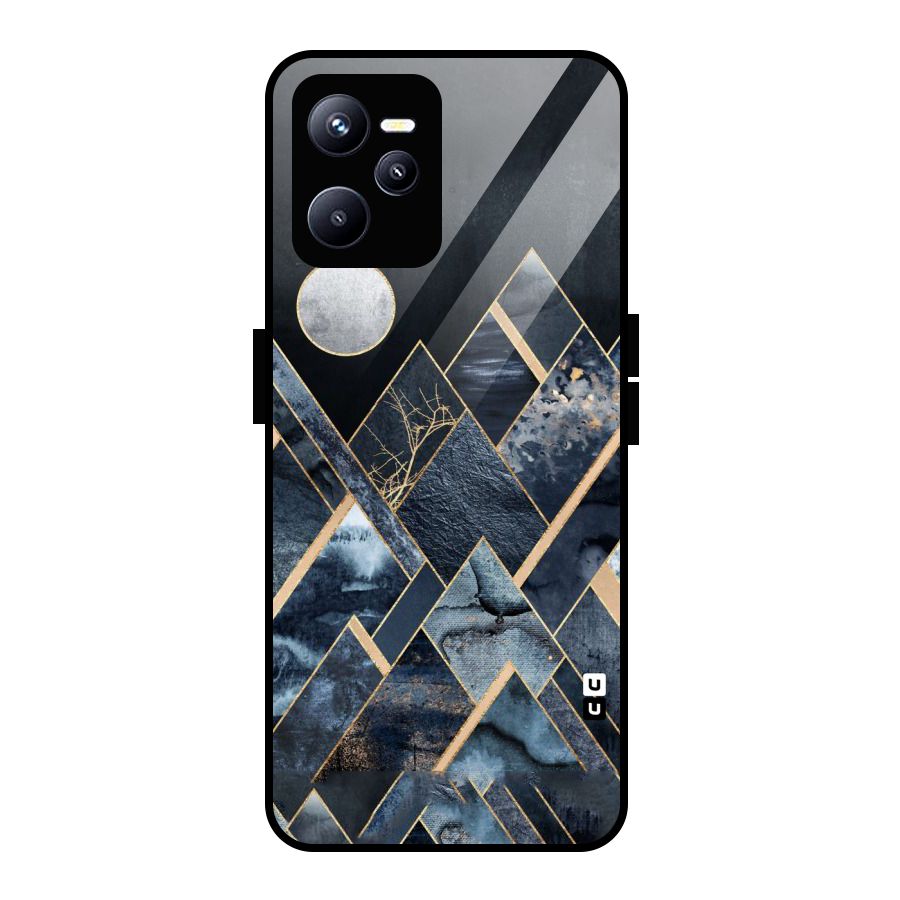 Abstract Scenic Design Glass Back Case for Realme C35