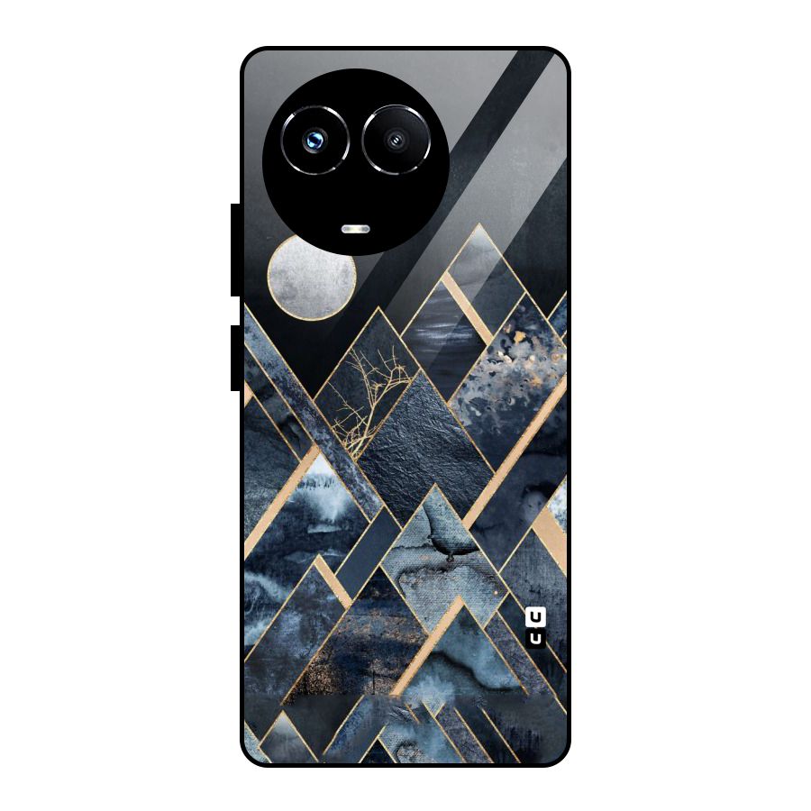 Abstract Scenic Design Glass Back Case for Realme Narzo 60X