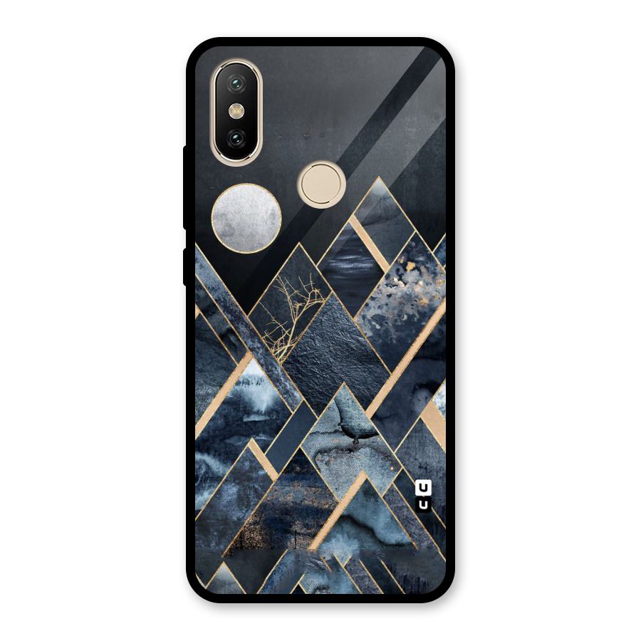 Abstract Scenic Design Glass Back Case for Redmi A2