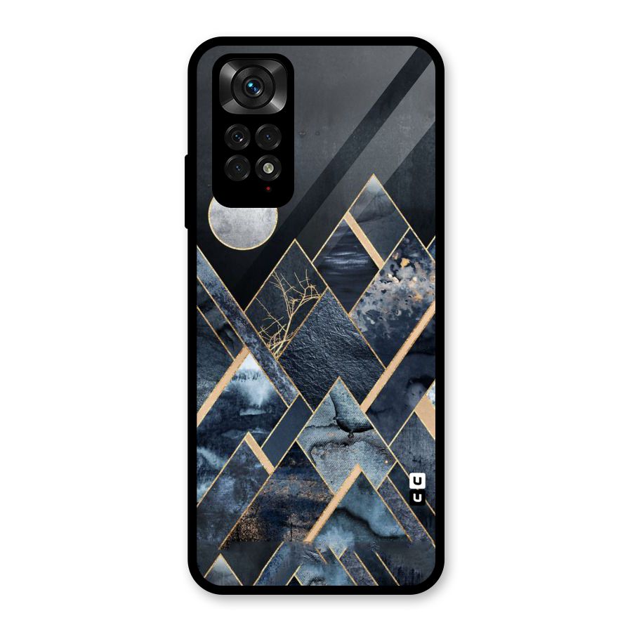 Abstract Scenic Design Glass Back Case for Redmi Note 11S