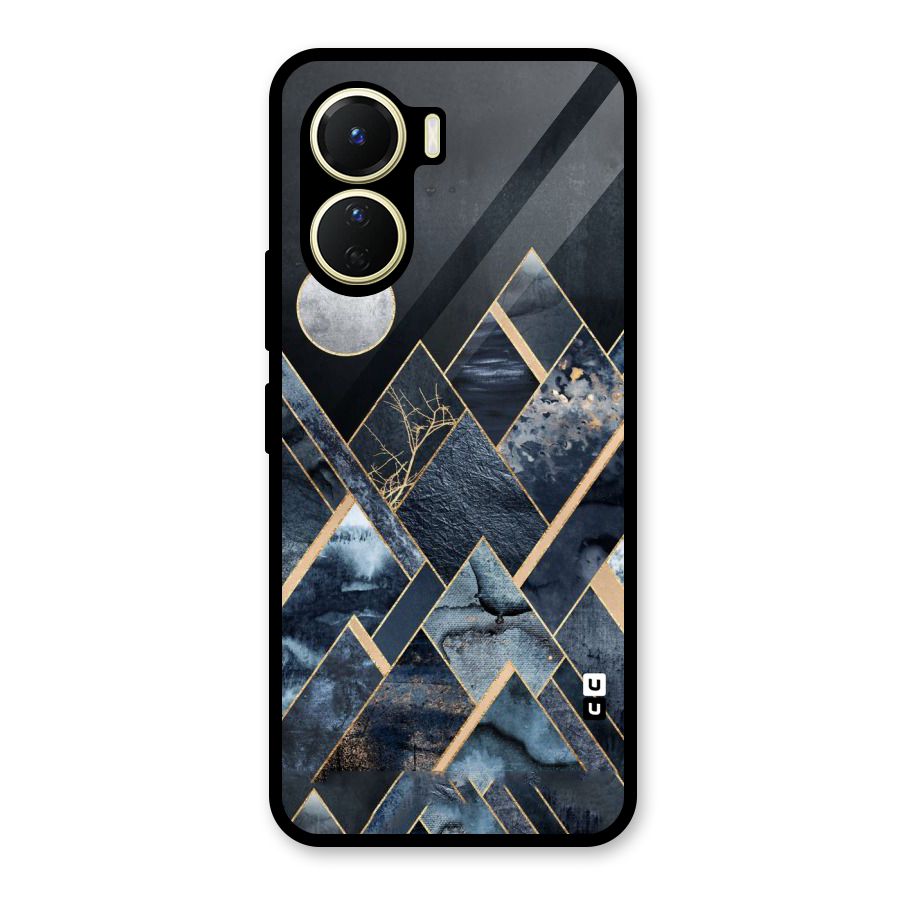 Abstract Scenic Design Glass Back Case for Vivo Y16