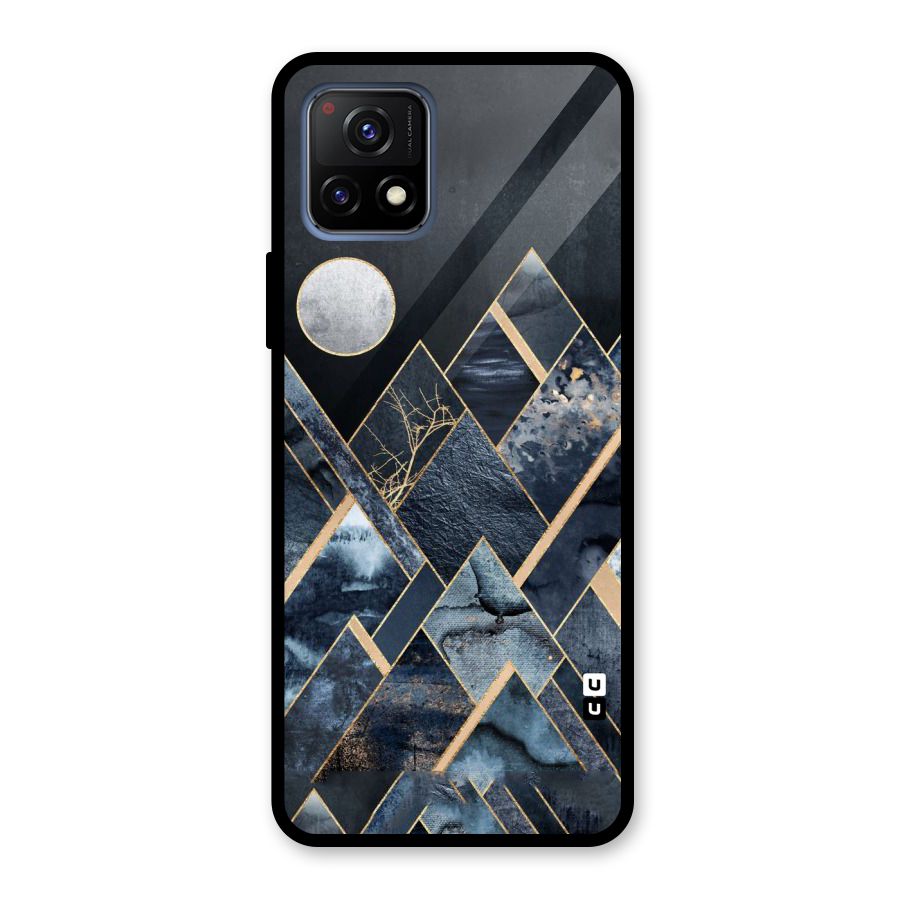 Abstract Scenic Design Glass Back Case for Vivo Y72 5G