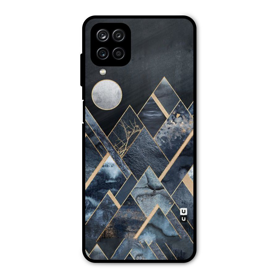 Abstract Scenic Design Metal Back Case for Galaxy A12