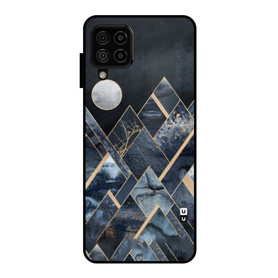 Abstract Scenic Design Metal Back Case for Galaxy A22 4G