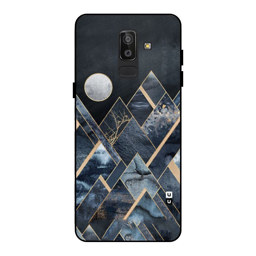 Abstract Scenic Design Metal Back Case for Galaxy J8