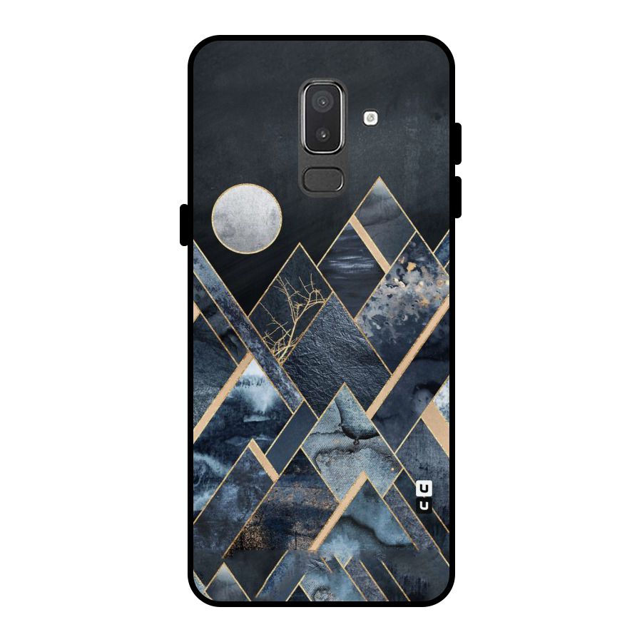 Abstract Scenic Design Metal Back Case for Galaxy On8 (2018)
