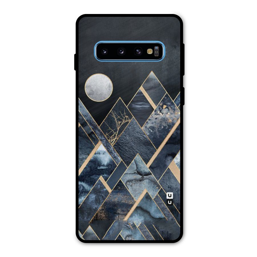 Abstract Scenic Design Metal Back Case for Galaxy S10