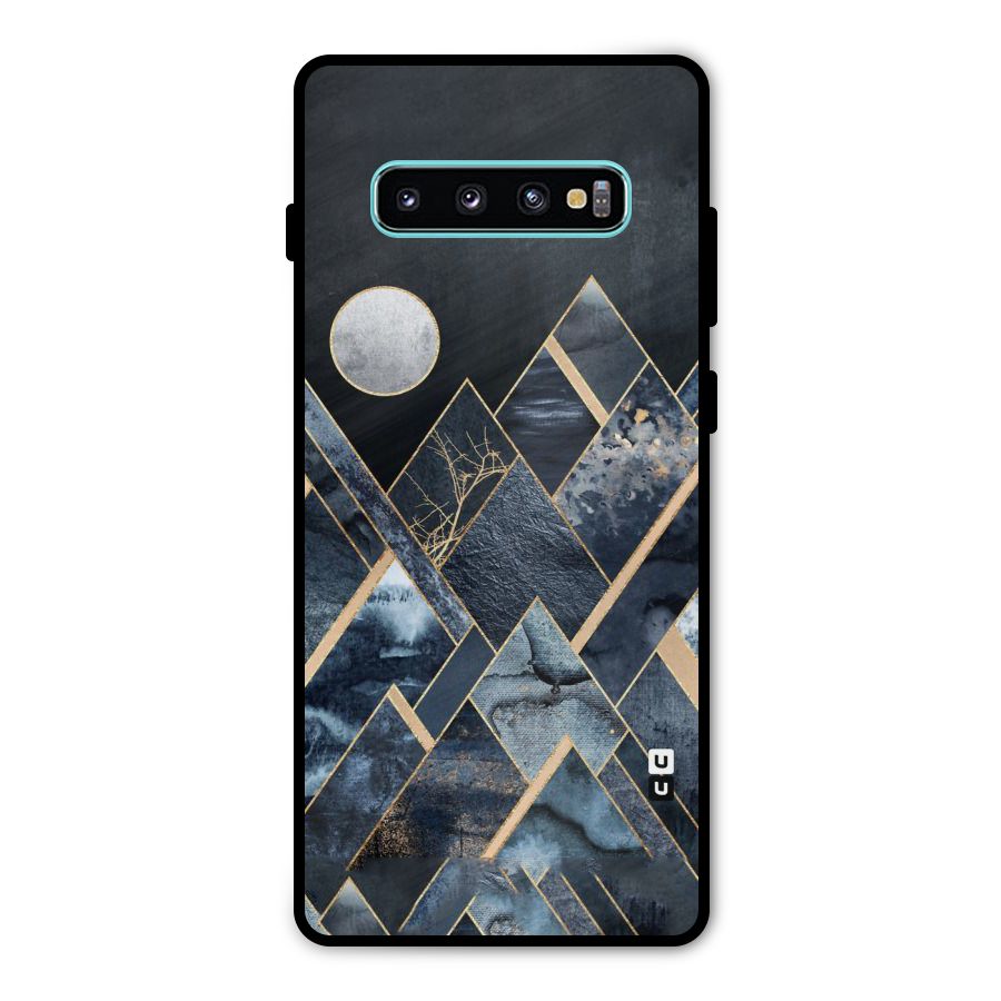 Abstract Scenic Design Metal Back Case for Galaxy S10 Plus