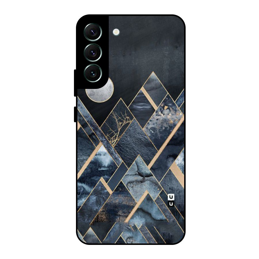 Abstract Scenic Design Metal Back Case for Galaxy S22 Plus 5G