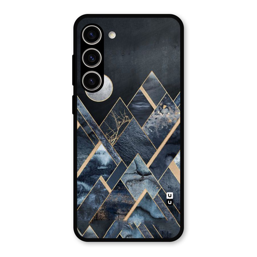 Abstract Scenic Design Metal Back Case for Galaxy S23 Plus
