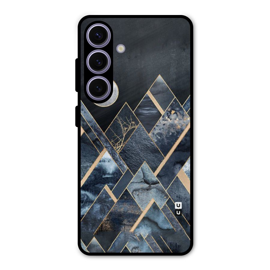 Abstract Scenic Design Metal Back Case for Galaxy S24