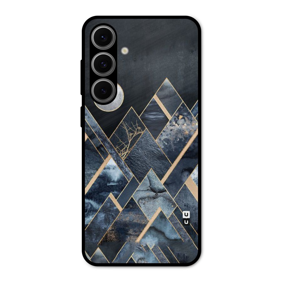 Abstract Scenic Design Metal Back Case for Galaxy S24 FE