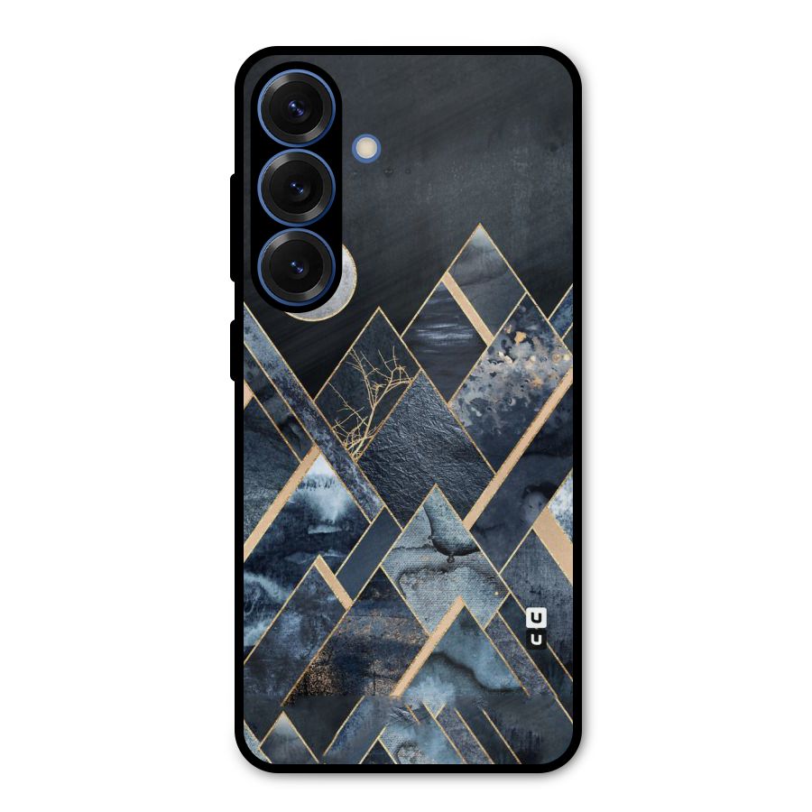 Abstract Scenic Design Metal Back Case for Galaxy S25