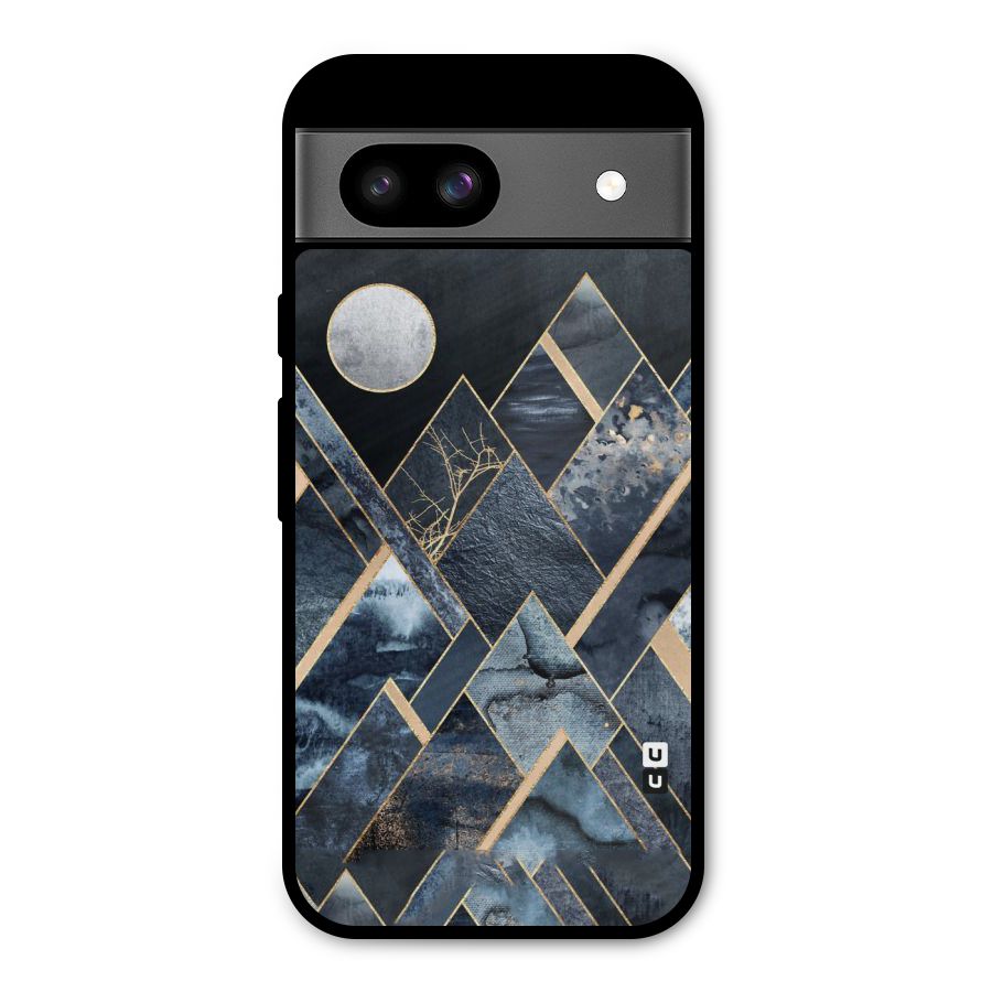 Abstract Scenic Design Metal Back Case for Google Pixel 8a