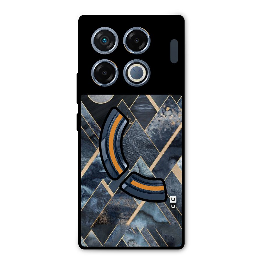Abstract Scenic Design Metal Back Case for Infinix GT 20 Pro