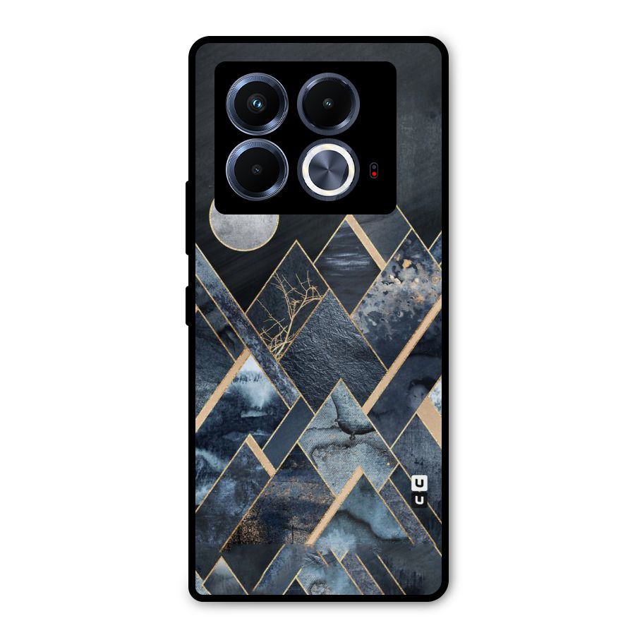 Abstract Scenic Design Metal Back Case for Infinix Note 40 5G
