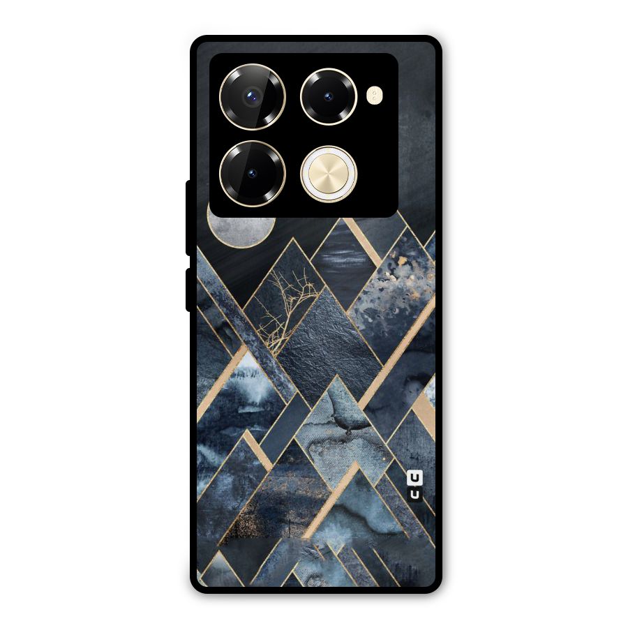 Abstract Scenic Design Metal Back Case for Infinix Note 40 Pro