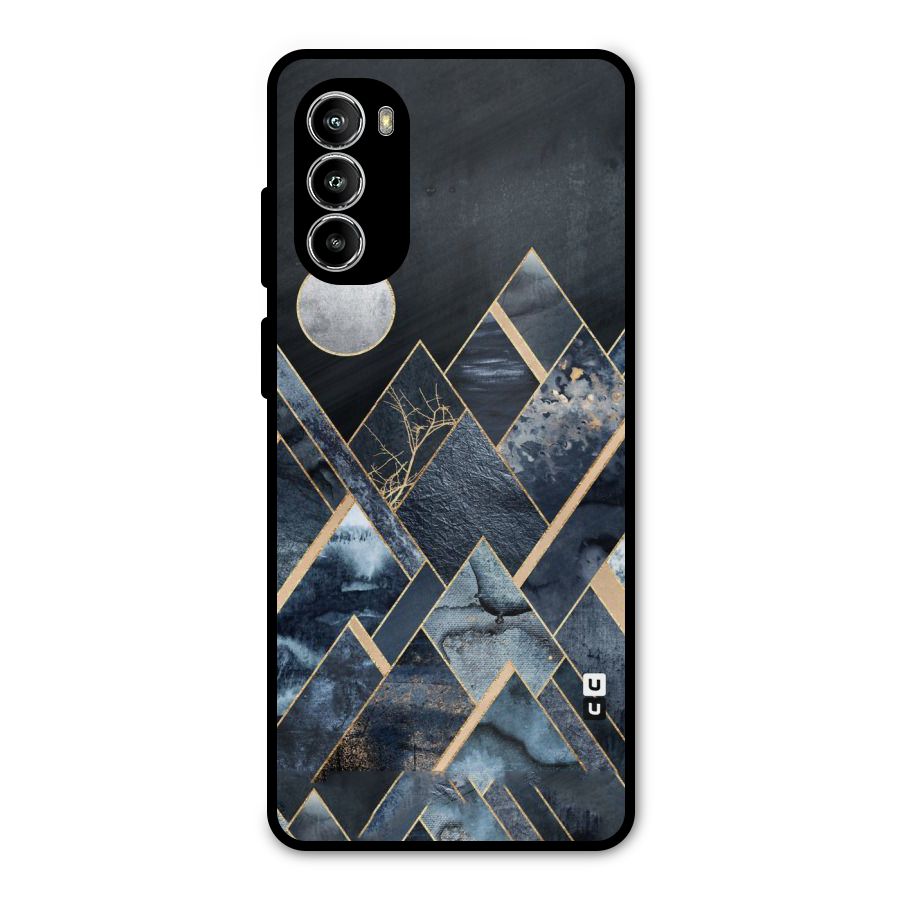 Abstract Scenic Design Metal Back Case for Moto G52