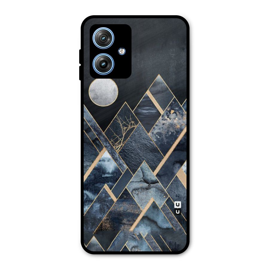 Abstract Scenic Design Metal Back Case for Moto G54