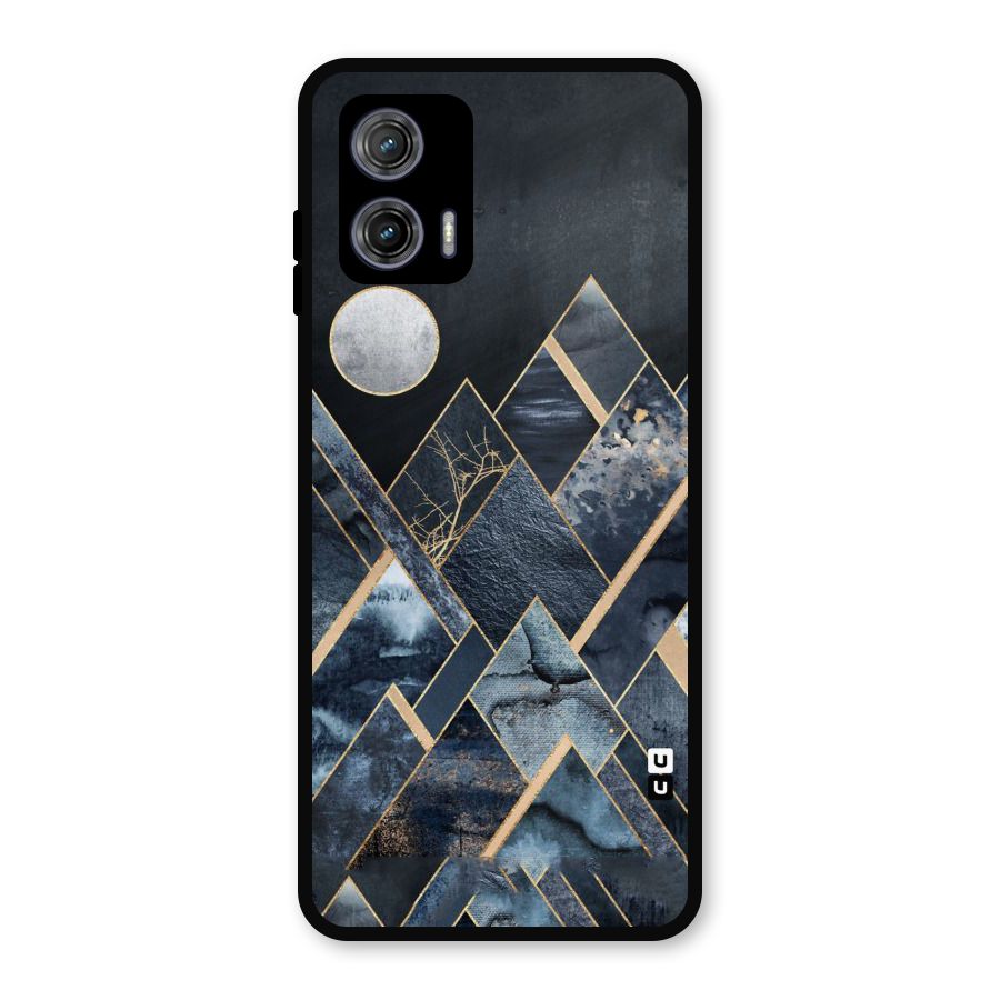 Abstract Scenic Design Metal Back Case for Moto G73