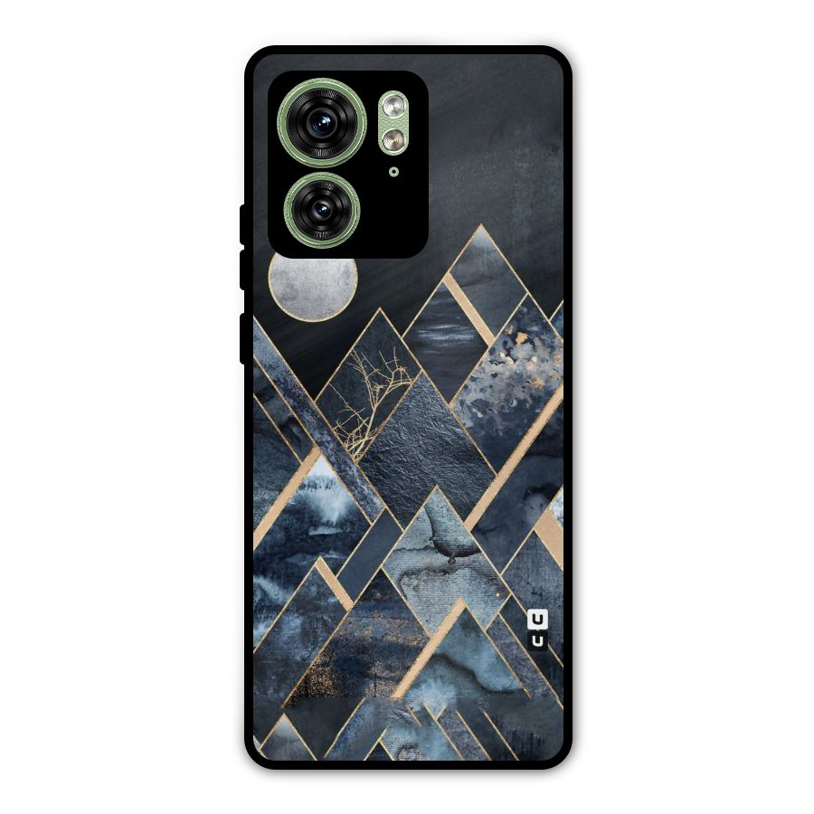 Abstract Scenic Design Metal Back Case for Motorola Edge 40 5G