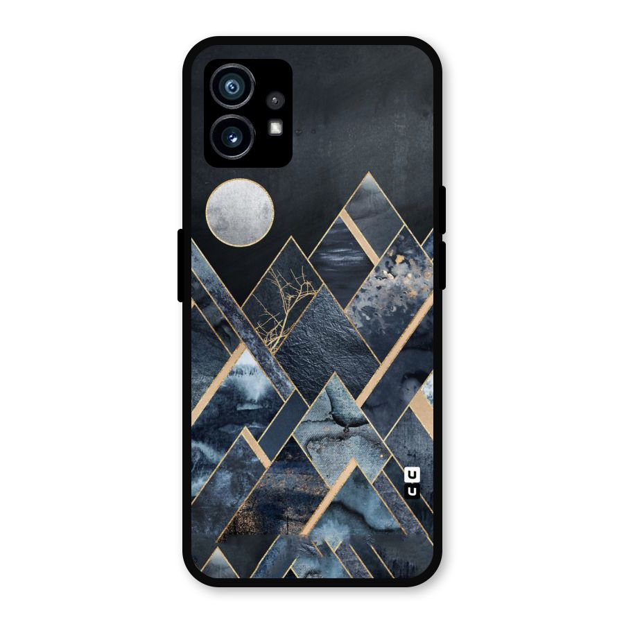 Abstract Scenic Design Metal Back Case for Nothing Phone 1