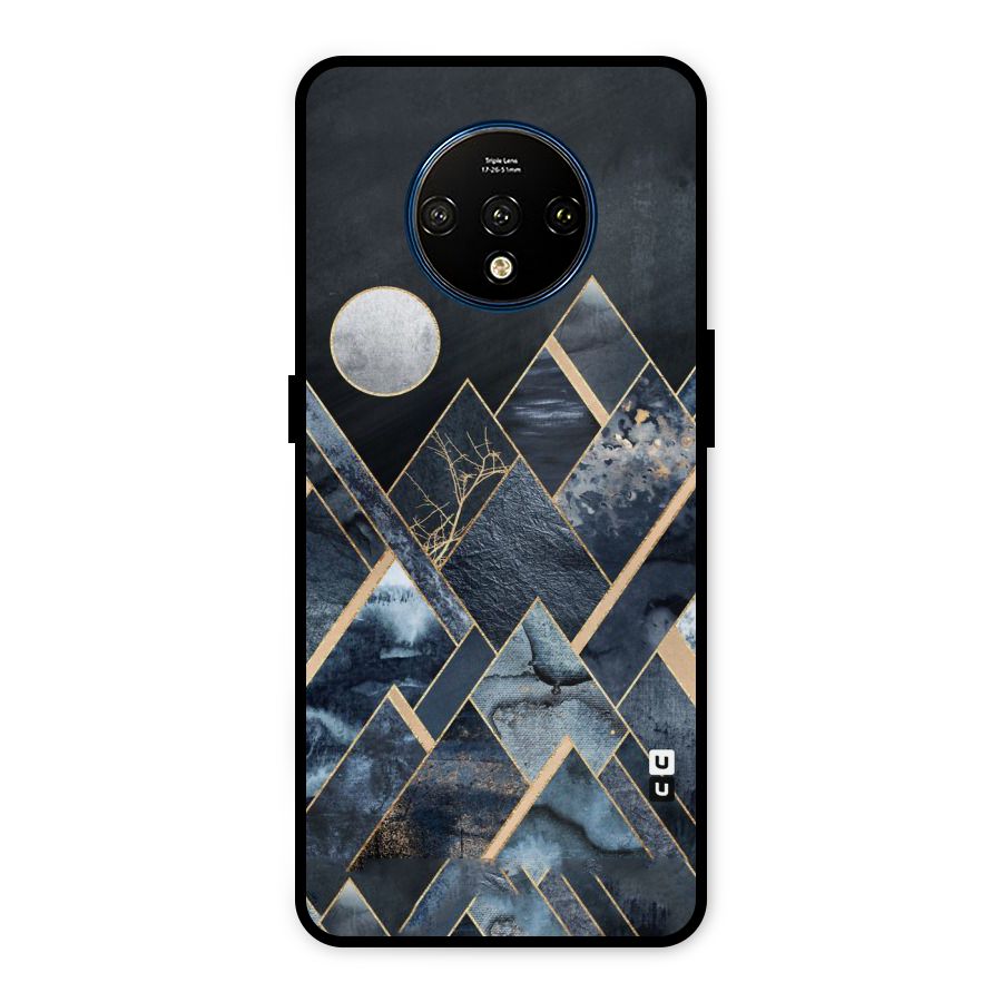 Abstract Scenic Design Metal Back Case for OnePlus 7T
