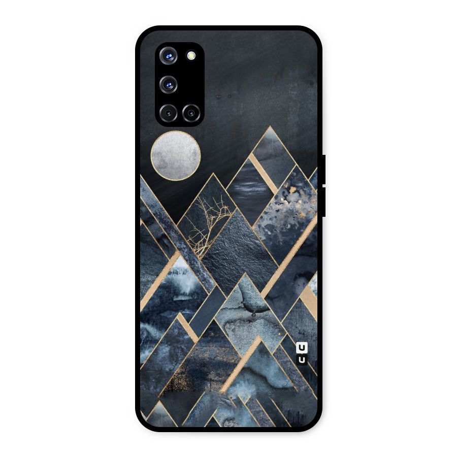 Abstract Scenic Design Metal Back Case for Oppo A52