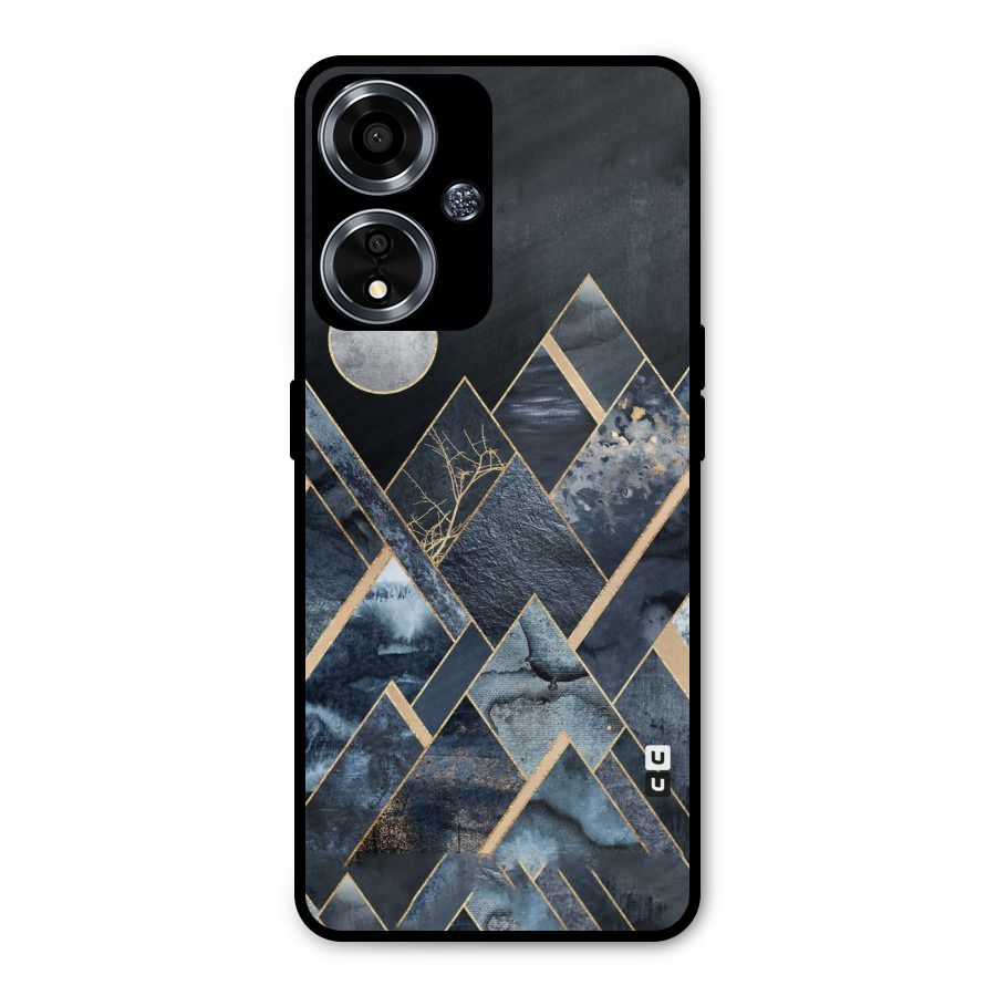 Abstract Scenic Design Metal Back Case for Oppo A59