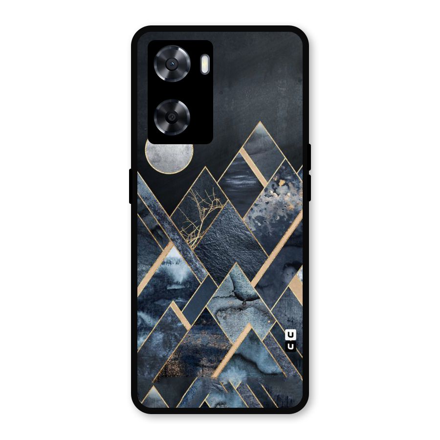 Abstract Scenic Design Metal Back Case for Oppo A77
