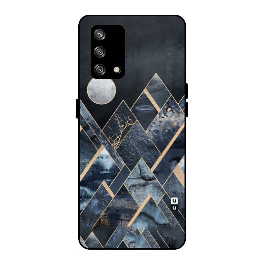 Abstract Scenic Design Metal Back Case for Oppo F19